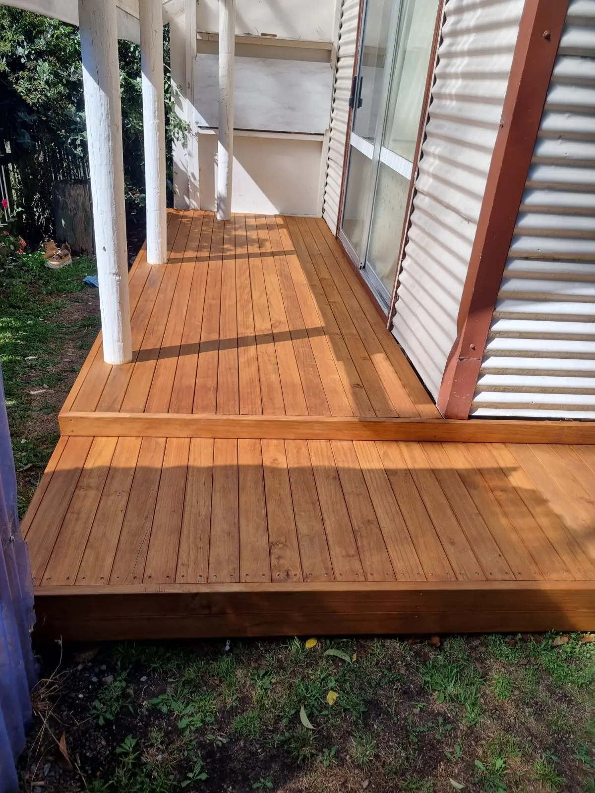 Pine Deck with Kwila Stain